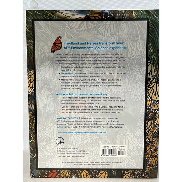 Environmental Science for AP by Friedland and Relyea Rick 2nd Edition (Bx X) - Picture 2 of 8